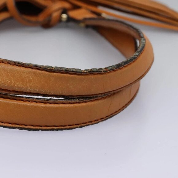 GUCCI Soho Hand Bag Leather Orange Gold - Picture 9 of 16
